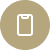 Icon of a clipboard, placed inside a brown circle.